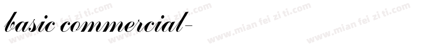 basic commercial字体转换